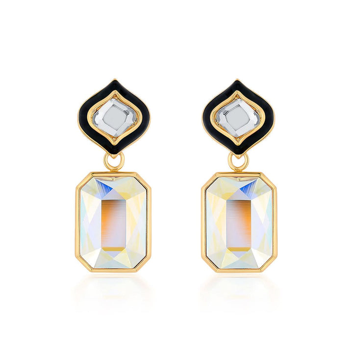 Meher Mirror Crystal Earrings for Women by Isharya | Modern Indian Jewellery