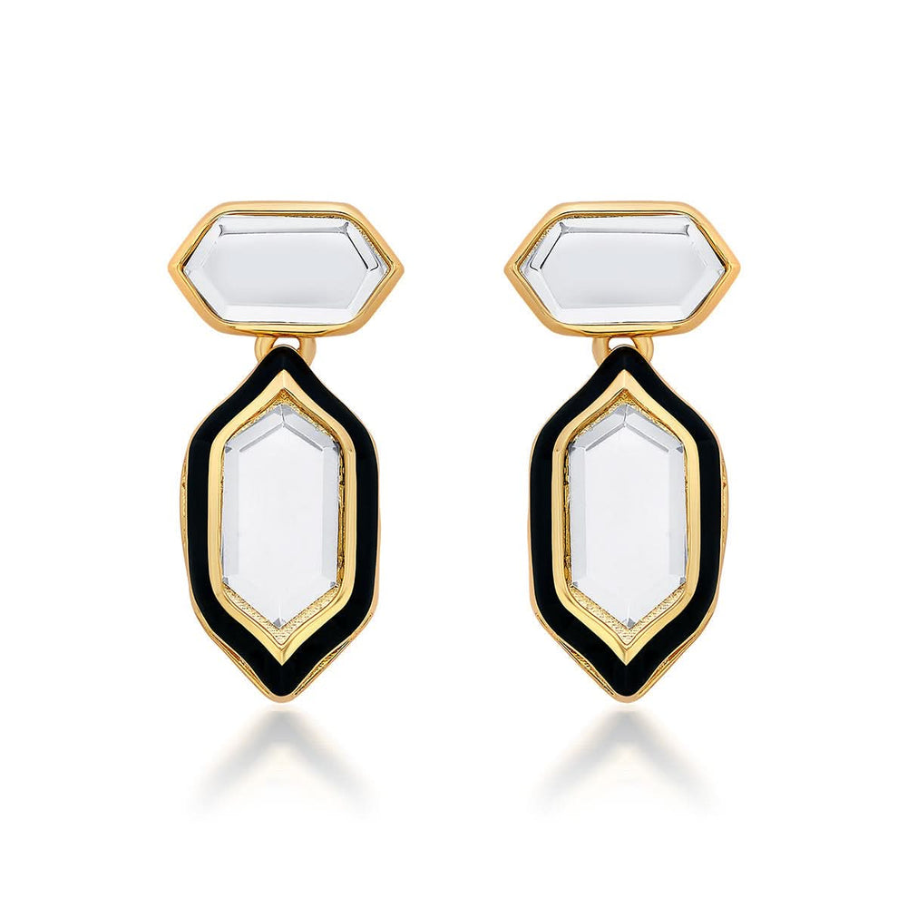 Yellow Stud Earring for Women by Isharya | Modern Indian Jewellery