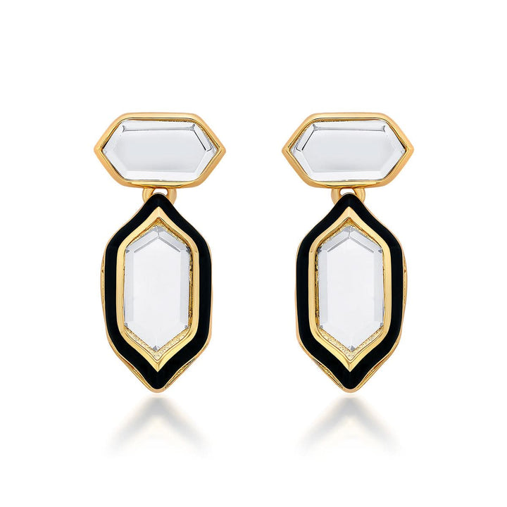 Yellow Stud Earring for Women by Isharya | Modern Indian Jewellery