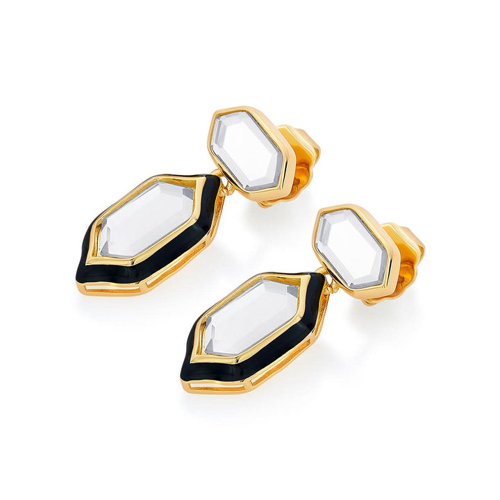 Yellow Stud Earring for Women by Isharya | Modern Indian Jewellery