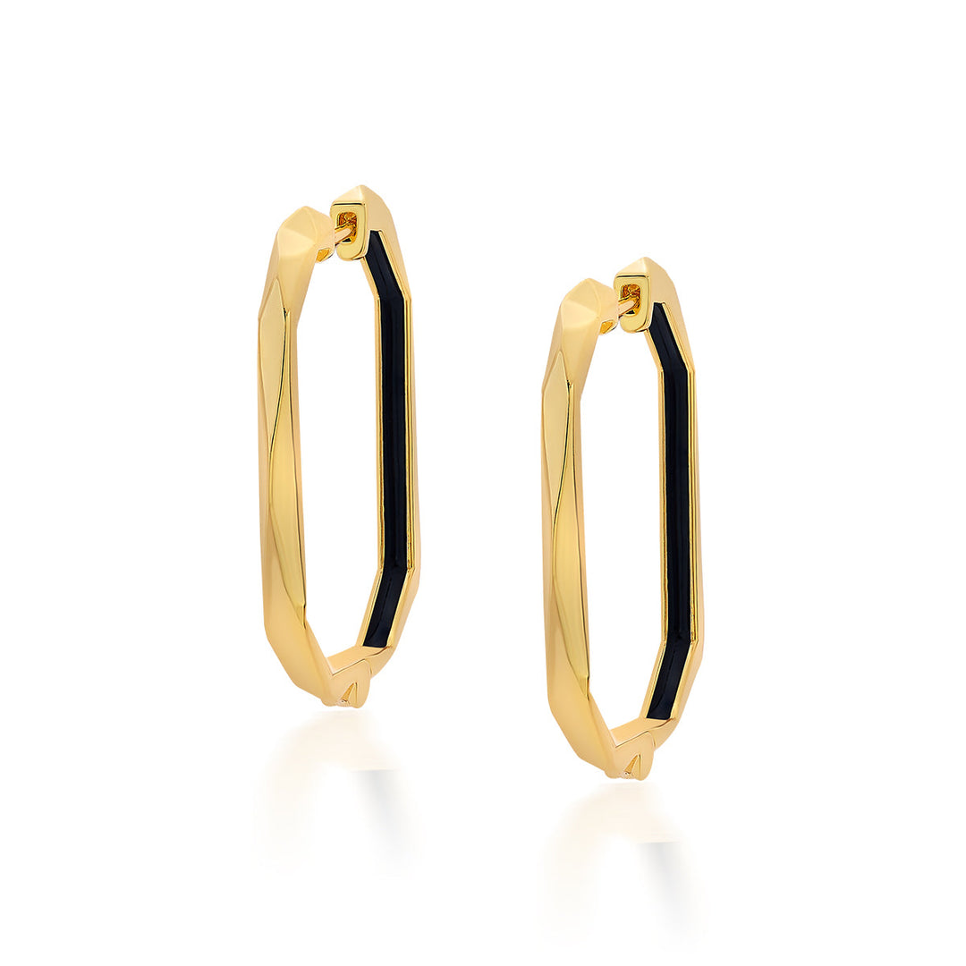 Gold Hoop Earring for Women by Isharya | Modern Indian Jewellery