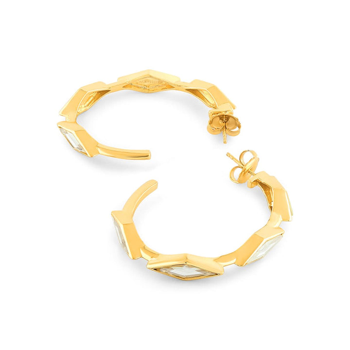 Yellow Hoop Earring for Women by Isharya | Modern Indian Jewellery