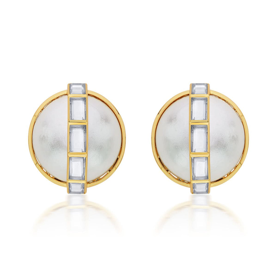 Perla Stud Earrings for Women by Isharya | Modern Indian Jewellery