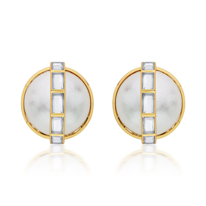 Perla Stud Earrings for Women by Isharya | Modern Indian Jewellery