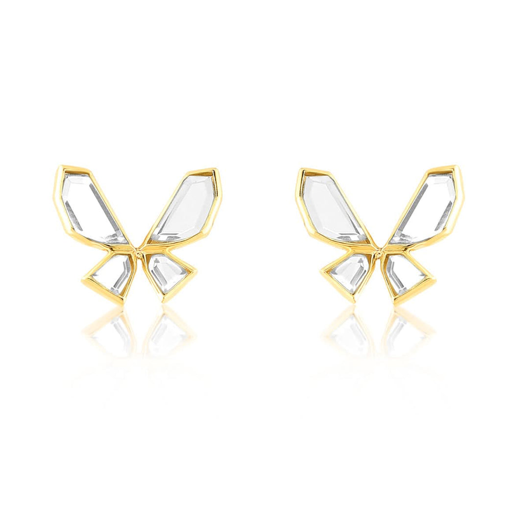 Yellow Stud Earring for Women by Isharya | Modern Indian Jewellery