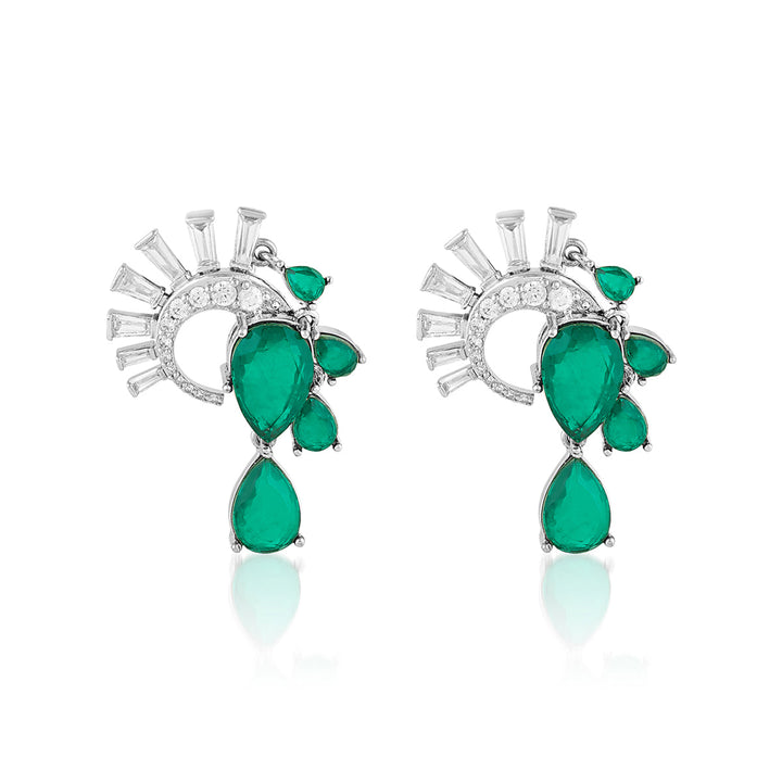 Mor Emerald Statement Studs