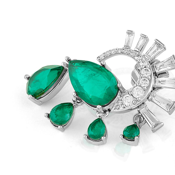 Mor Emerald Statement Studs