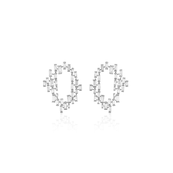 Abstract CZ Statement Studs