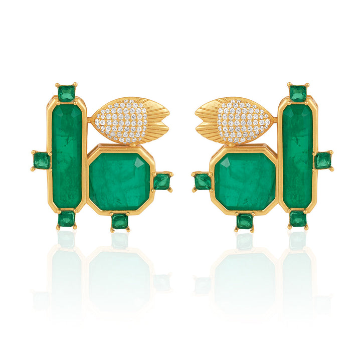 Green With Joy Studs