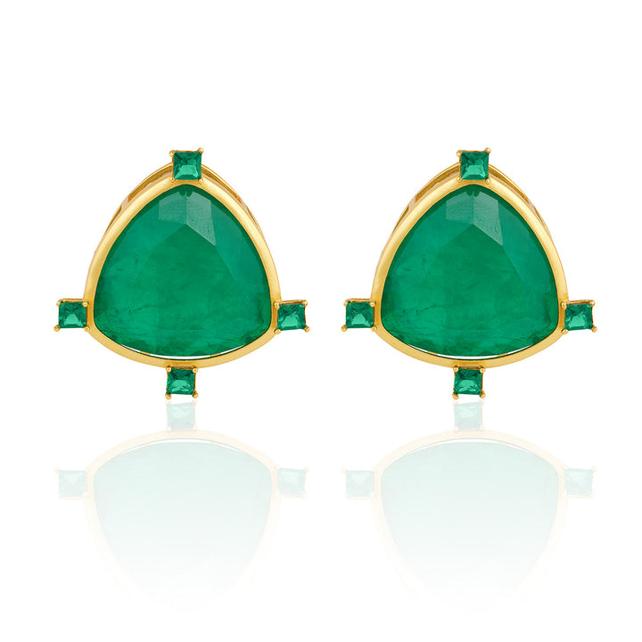 Petit Emerald Studs