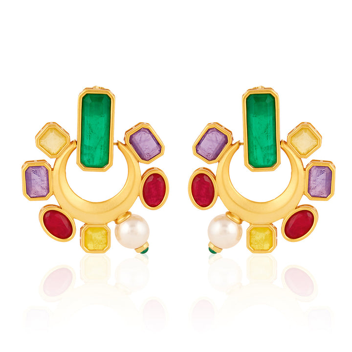 Opulent Gemstone Studs