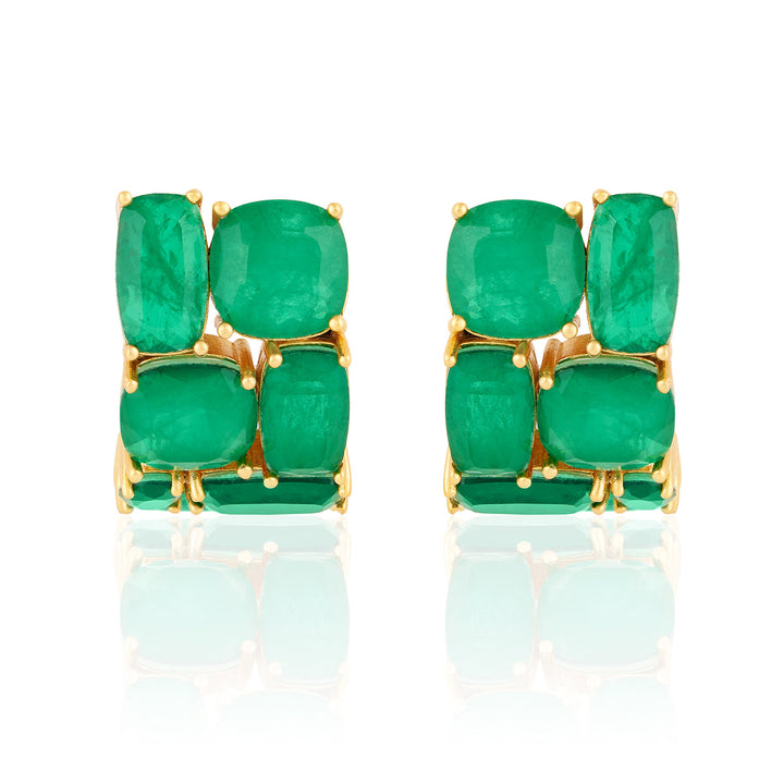 Heaps Of Emerald Hoops