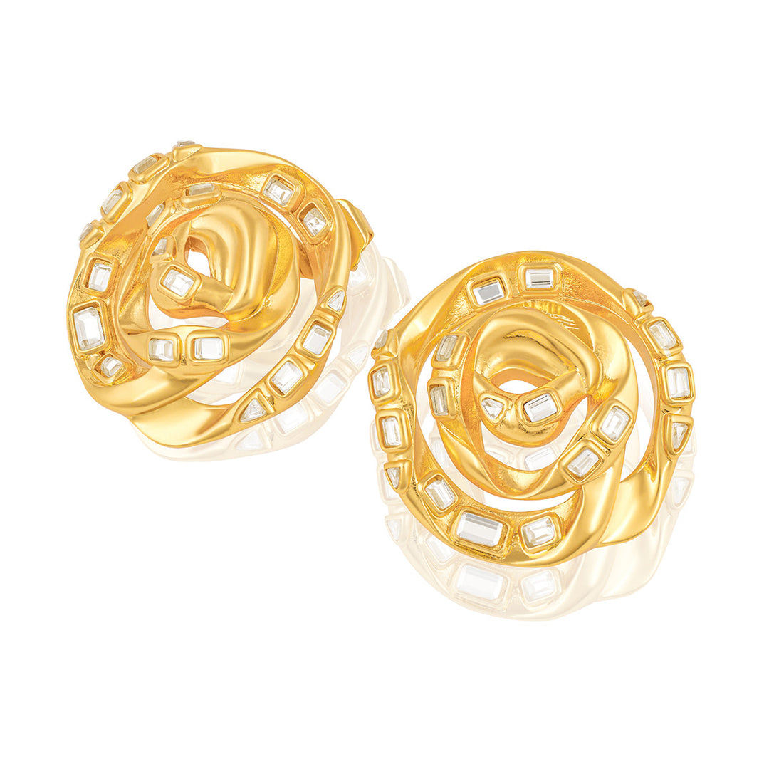 Rosé Gold Statement Studs