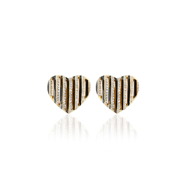 Midnight Heartbeat Earrings