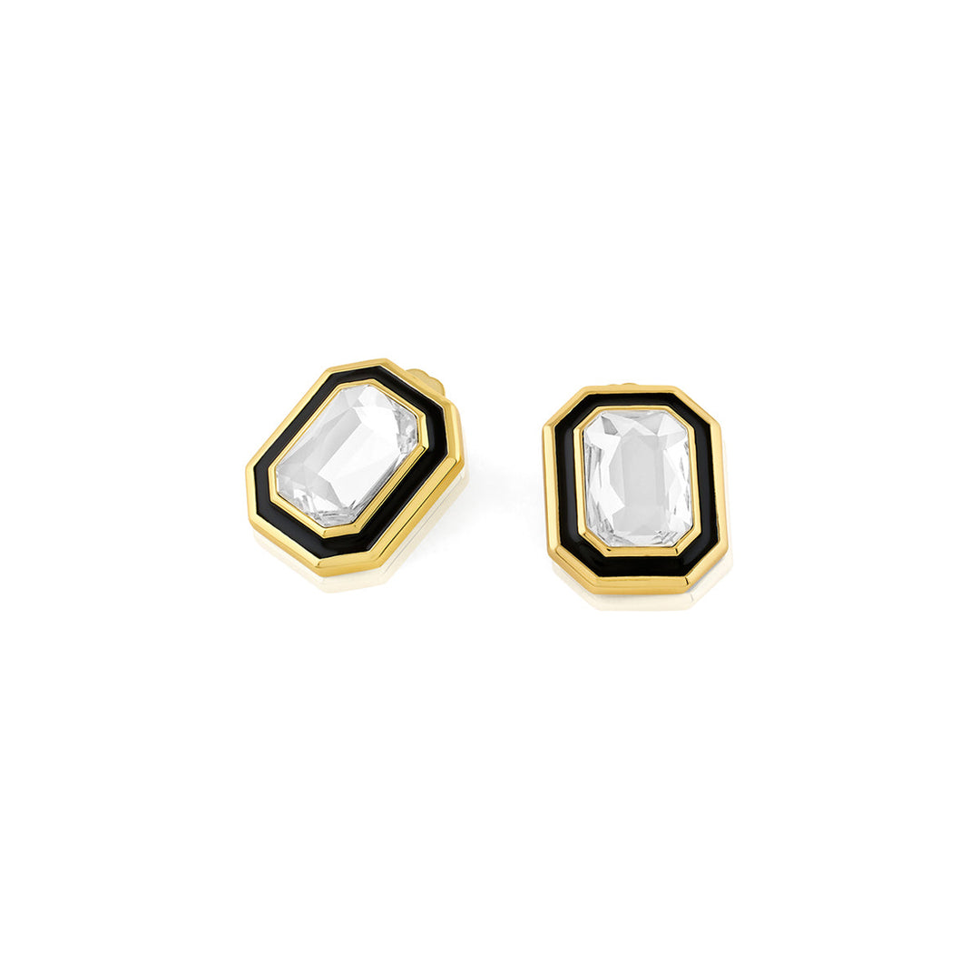 White Metaverse Button Studs