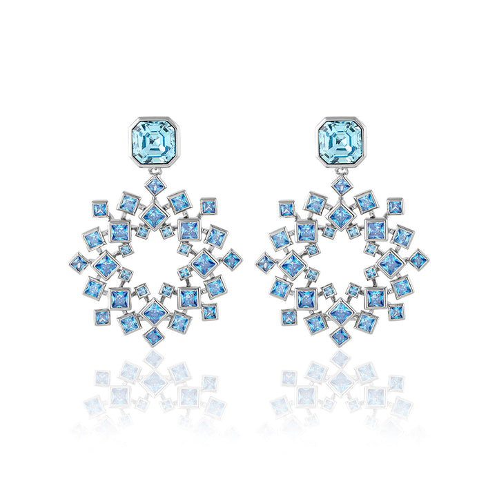 Aquamarine Cosmic Flair Earrings