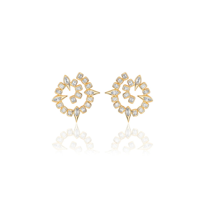 Tennis Girlie Front Back Earrings