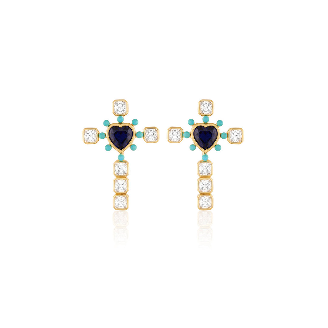 Cross My Heart Earrings