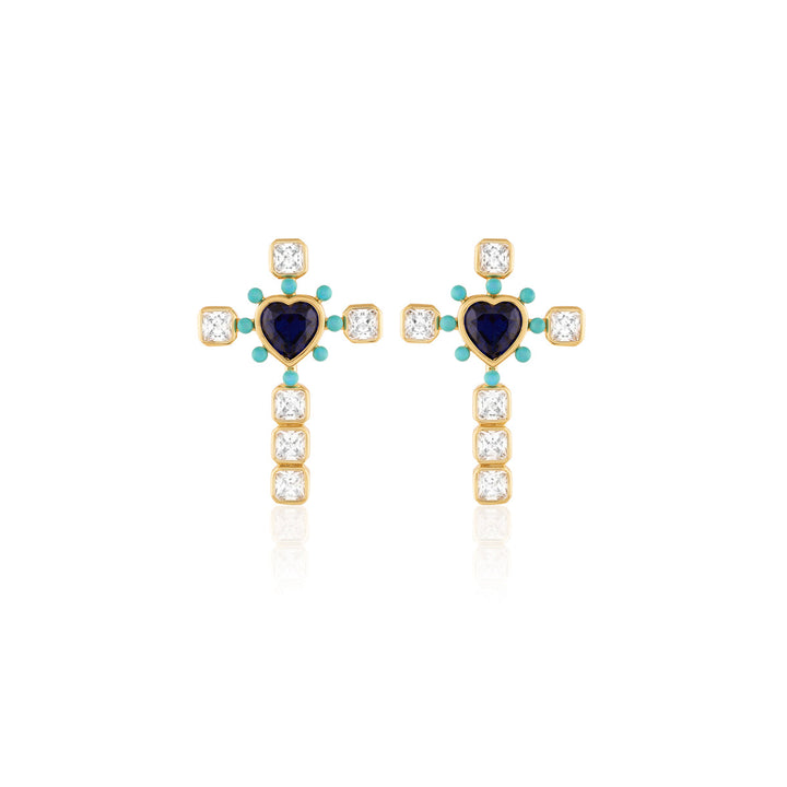 Cross My Heart Earrings