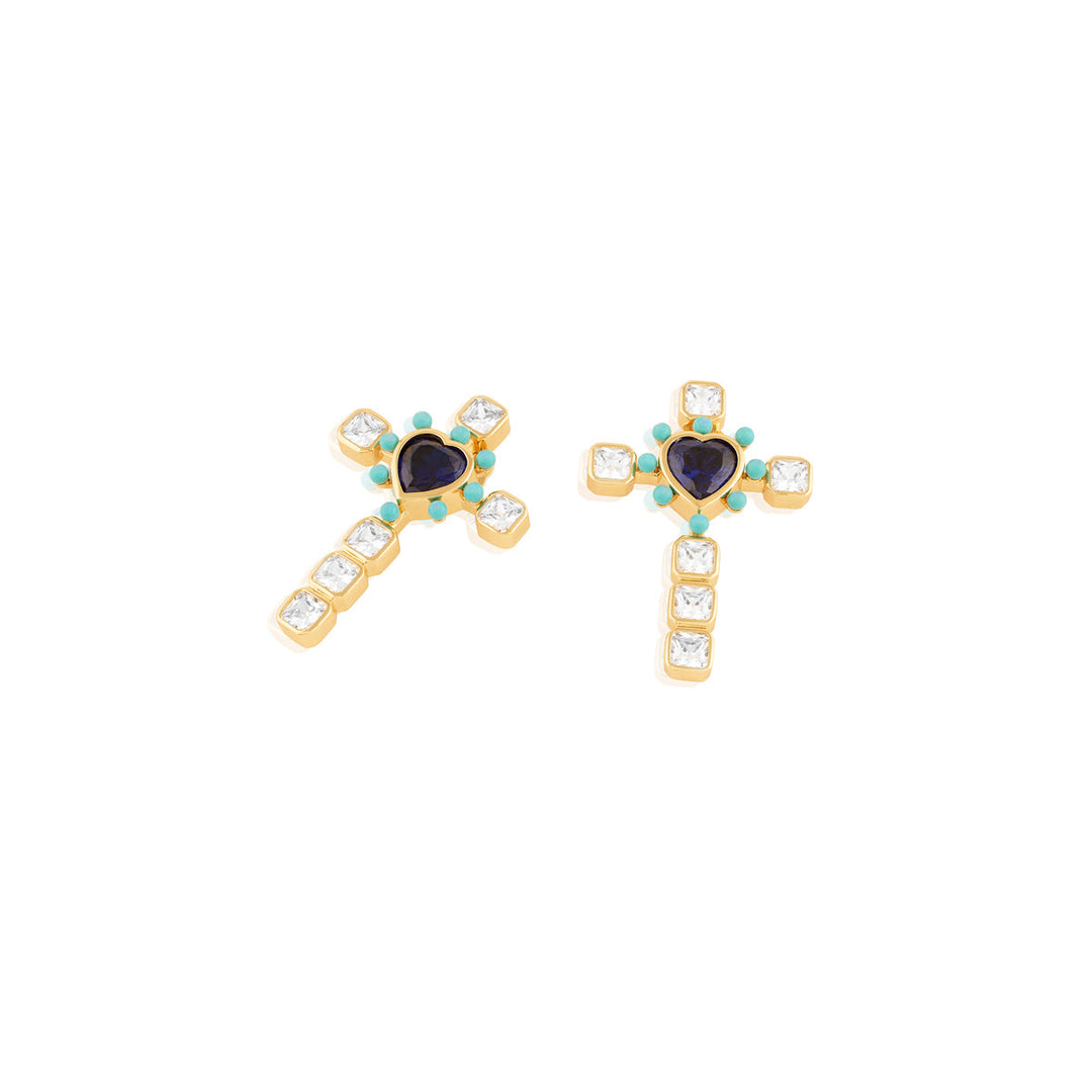Cross My Heart Earrings