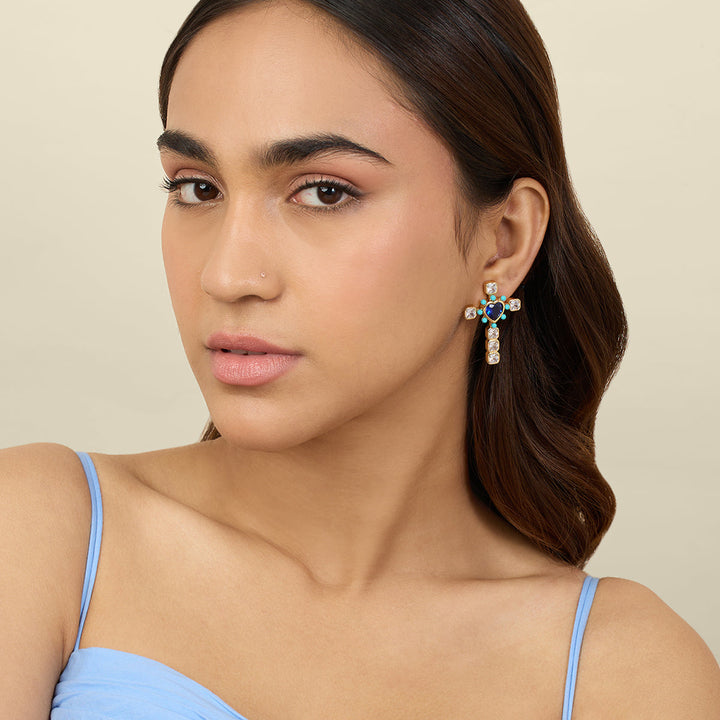 Cross My Heart Earrings