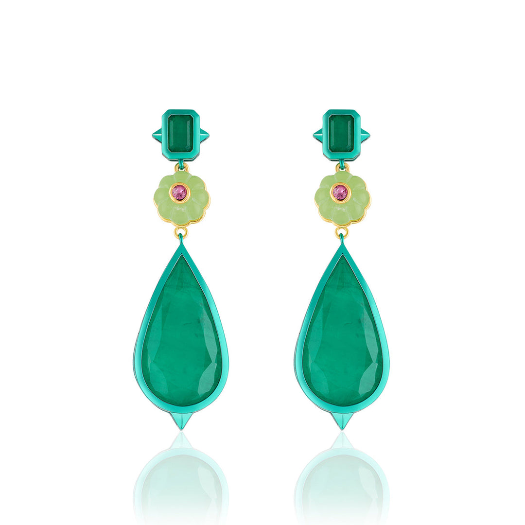 Verdant Whimsy Dangler Earrings