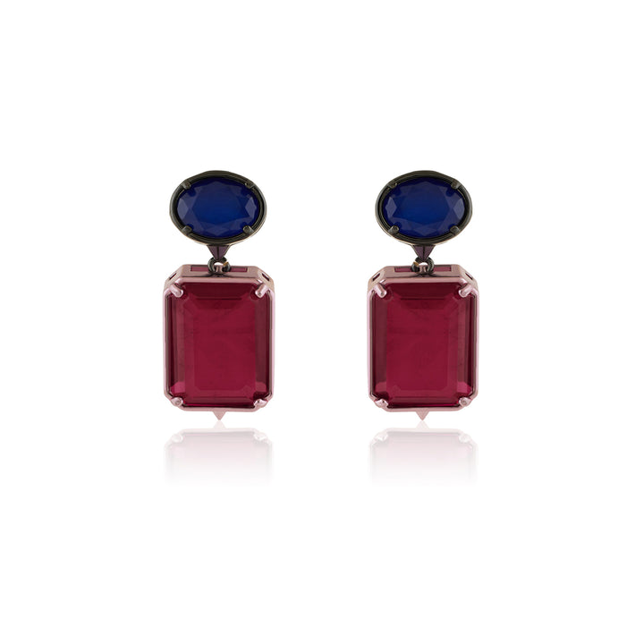 Floral Flame Dangler Earrings