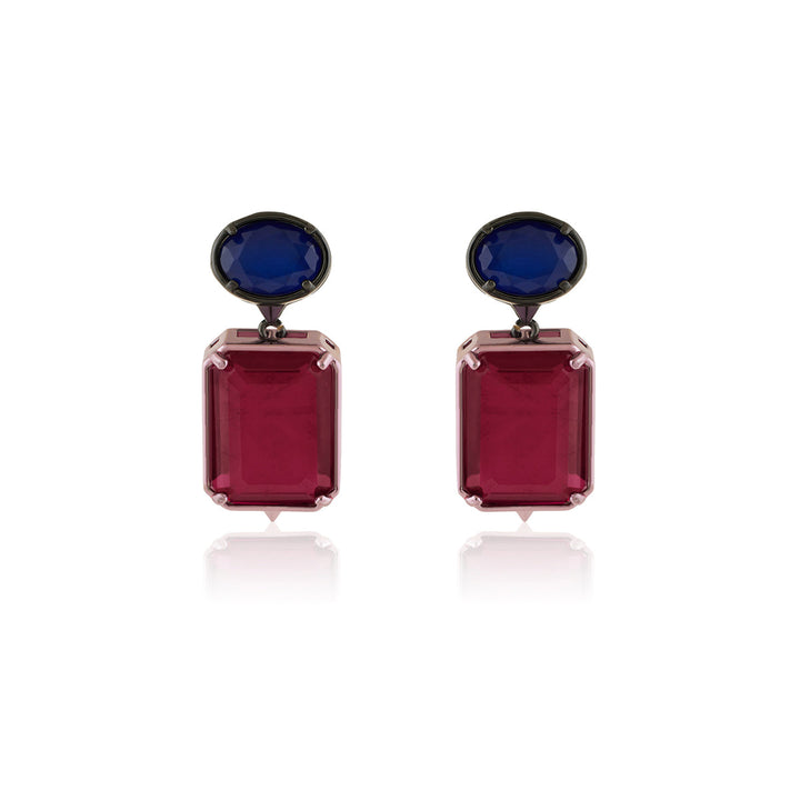 Floral Flame Dangler Earrings