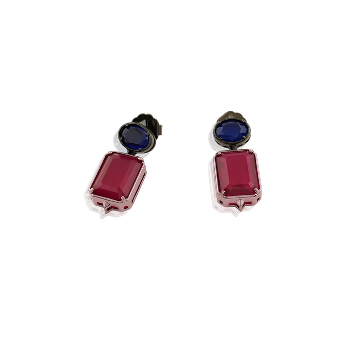 Floral Flame Dangler Earrings