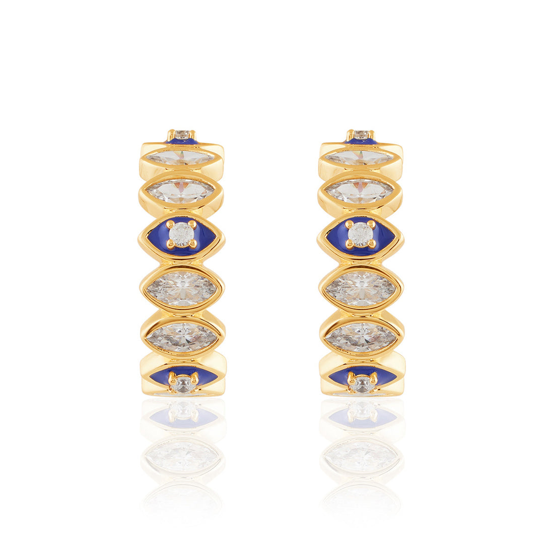 Divine Eye Halo Huggies