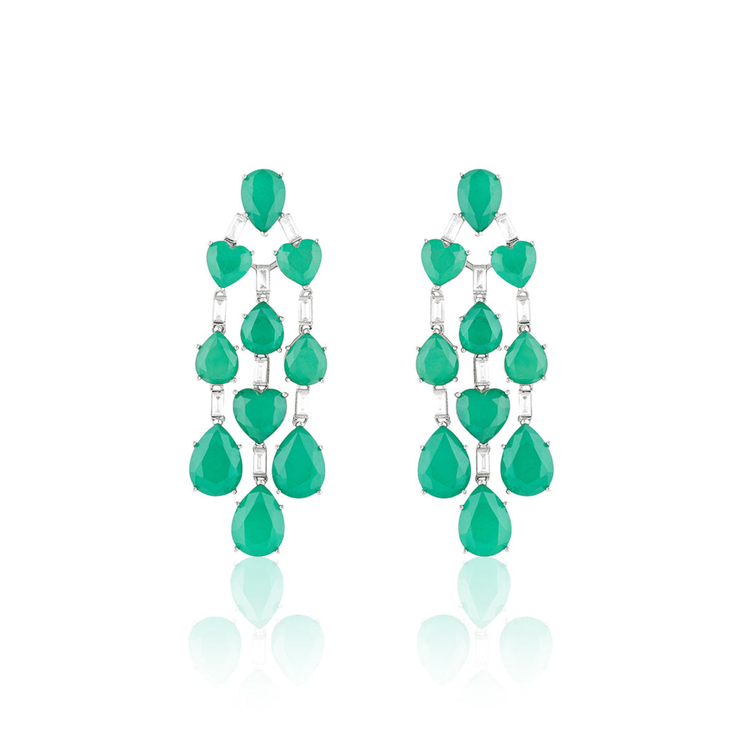 Emerald Waterfall Luxe Earrings