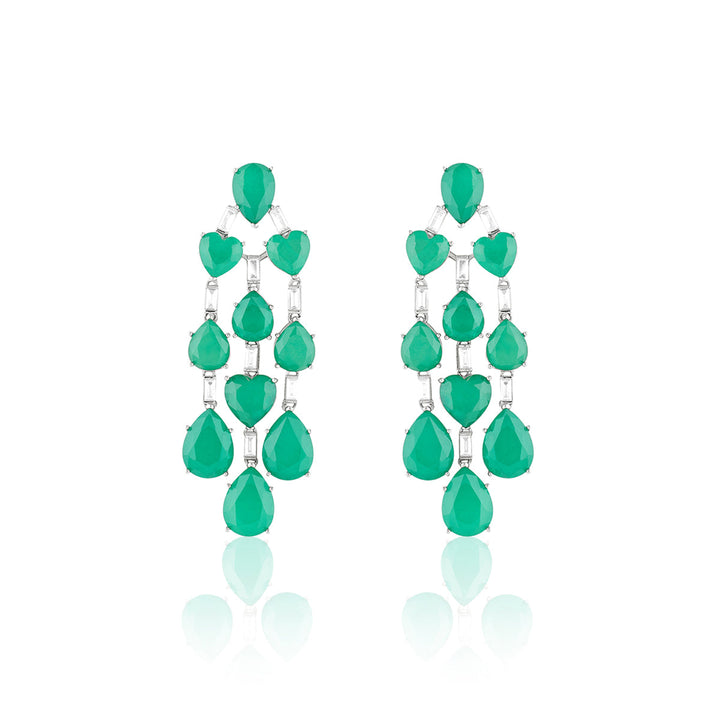 Emerald Waterfall Luxe Earrings