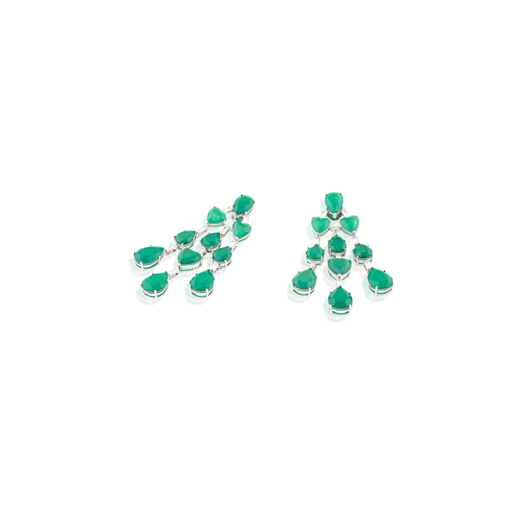 Emerald Waterfall Luxe Earrings