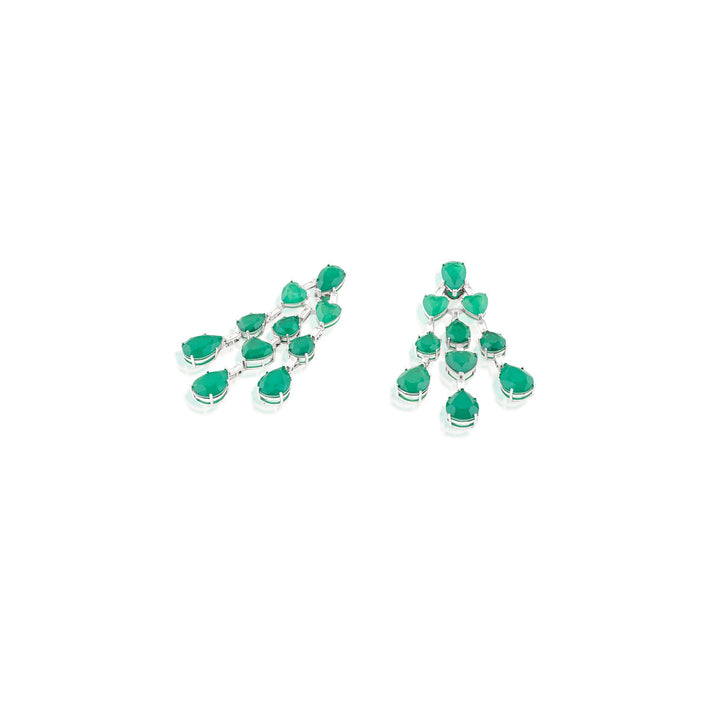 Emerald Waterfall Luxe Earrings