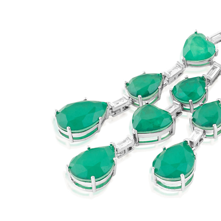 Emerald Waterfall Luxe Earrings