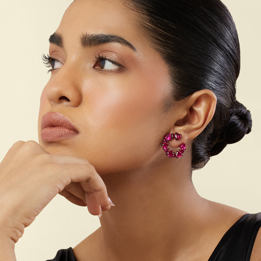 Crimson Halo Studs