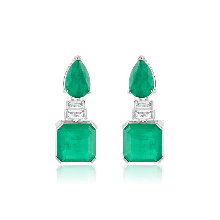 Emerald Radiance Dangle Earrings