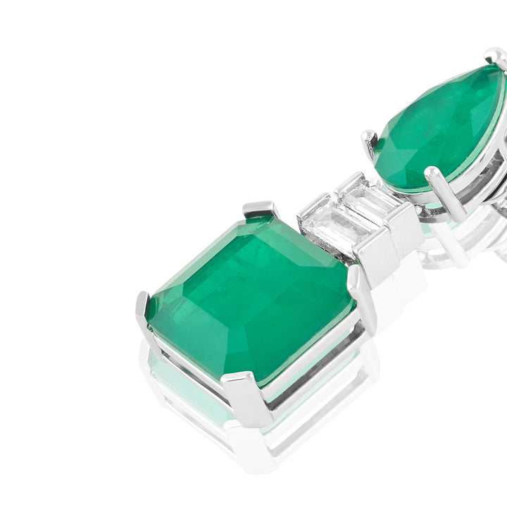 Emerald Radiance Dangle Earrings