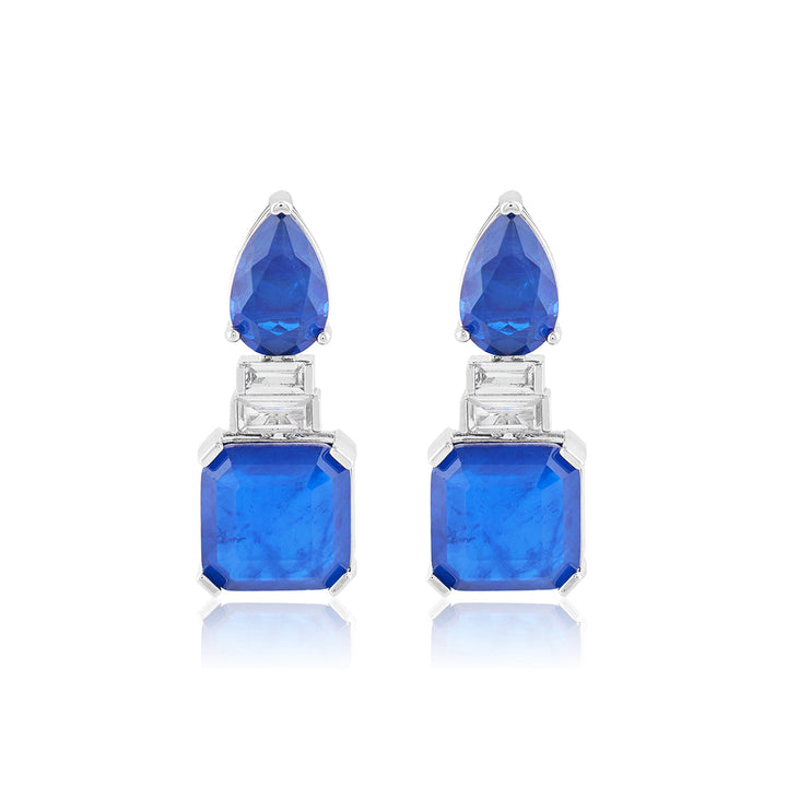 Sapphire Radiance Dangle Earrings