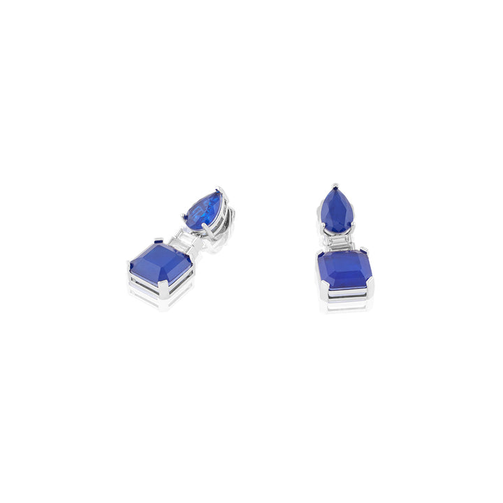 Sapphire Radiance Dangle Earrings