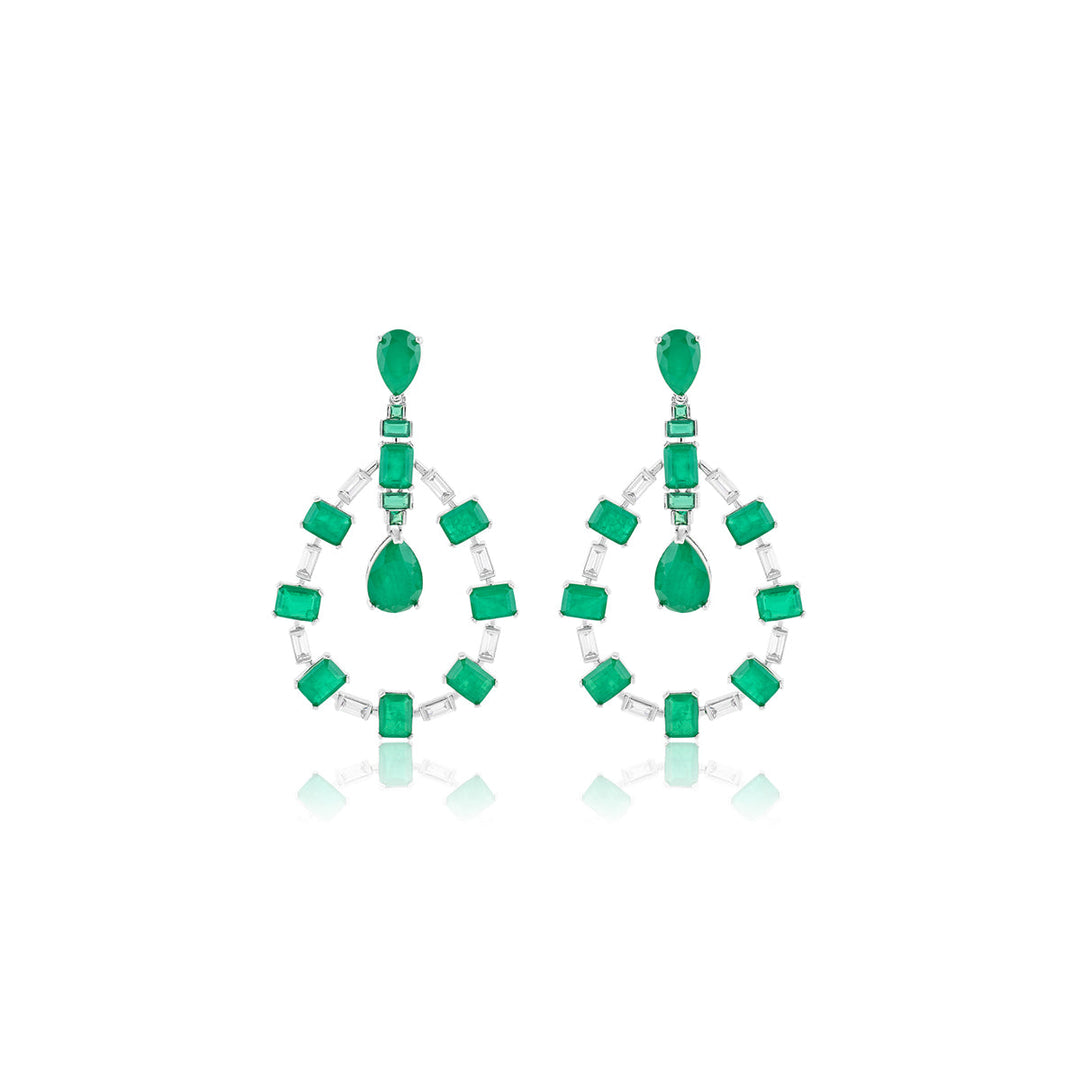 Emerald Luxe Dangler Earrings