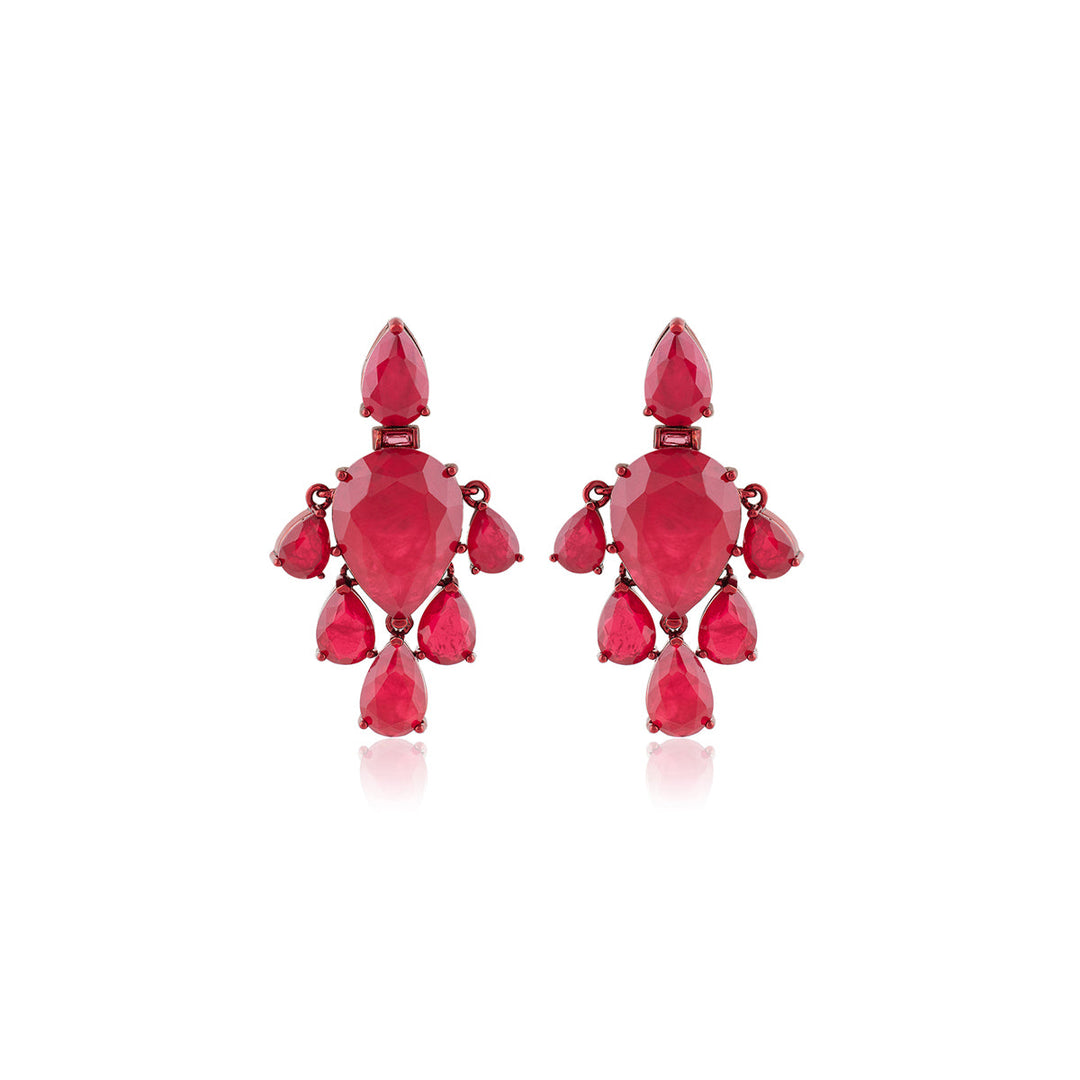 Crimson Luxe Dangler Earrings