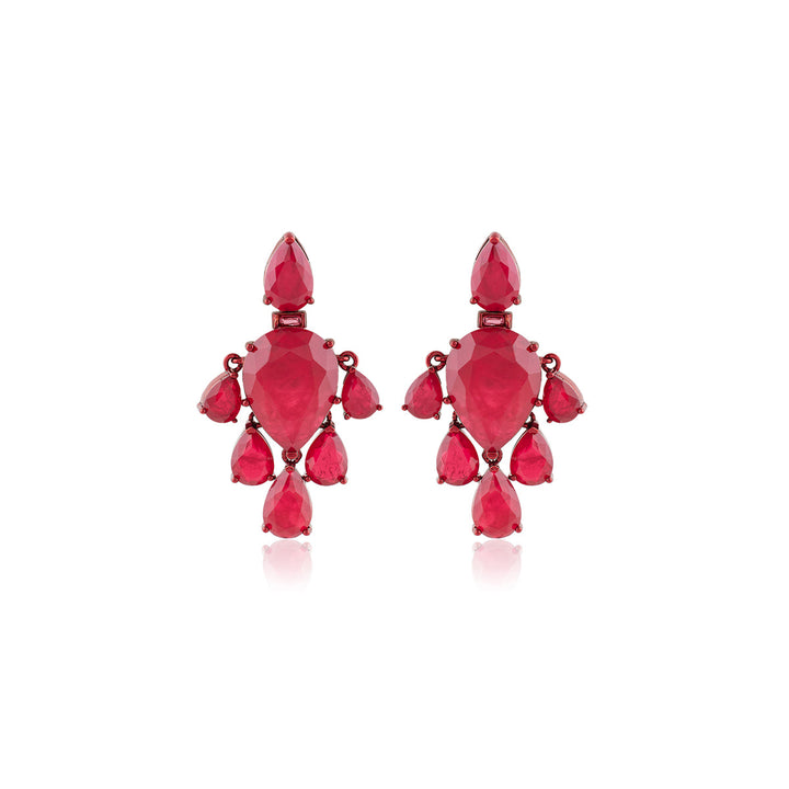 Crimson Luxe Dangler Earrings