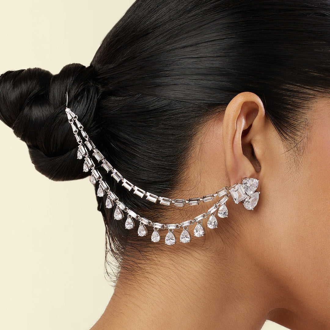 Celestial Luxe Ear Chains - Isharya | Modern Indian Jewelry