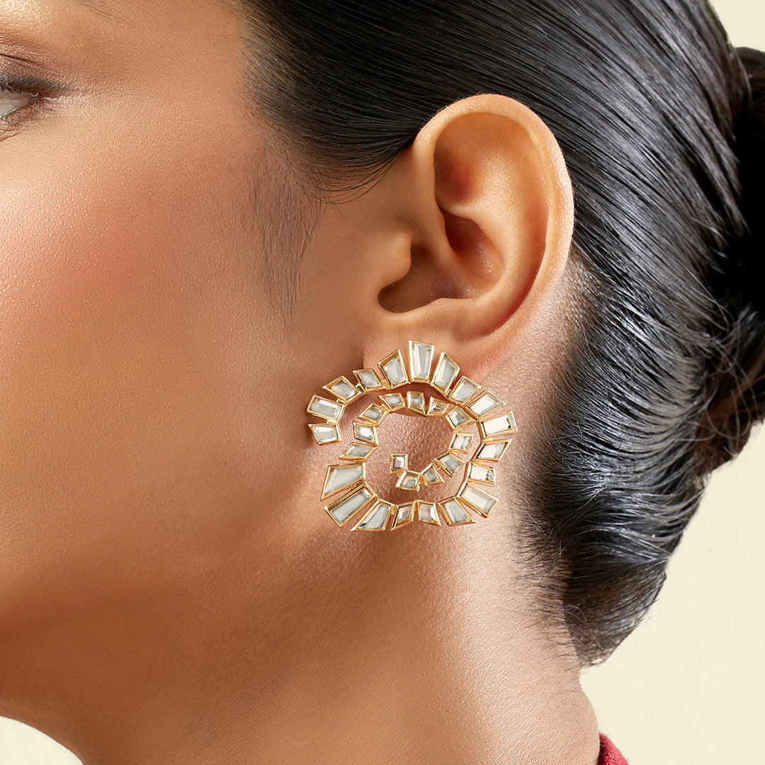 Santuario Spiral Studs 