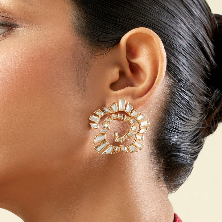 Santuario Spiral Studs 