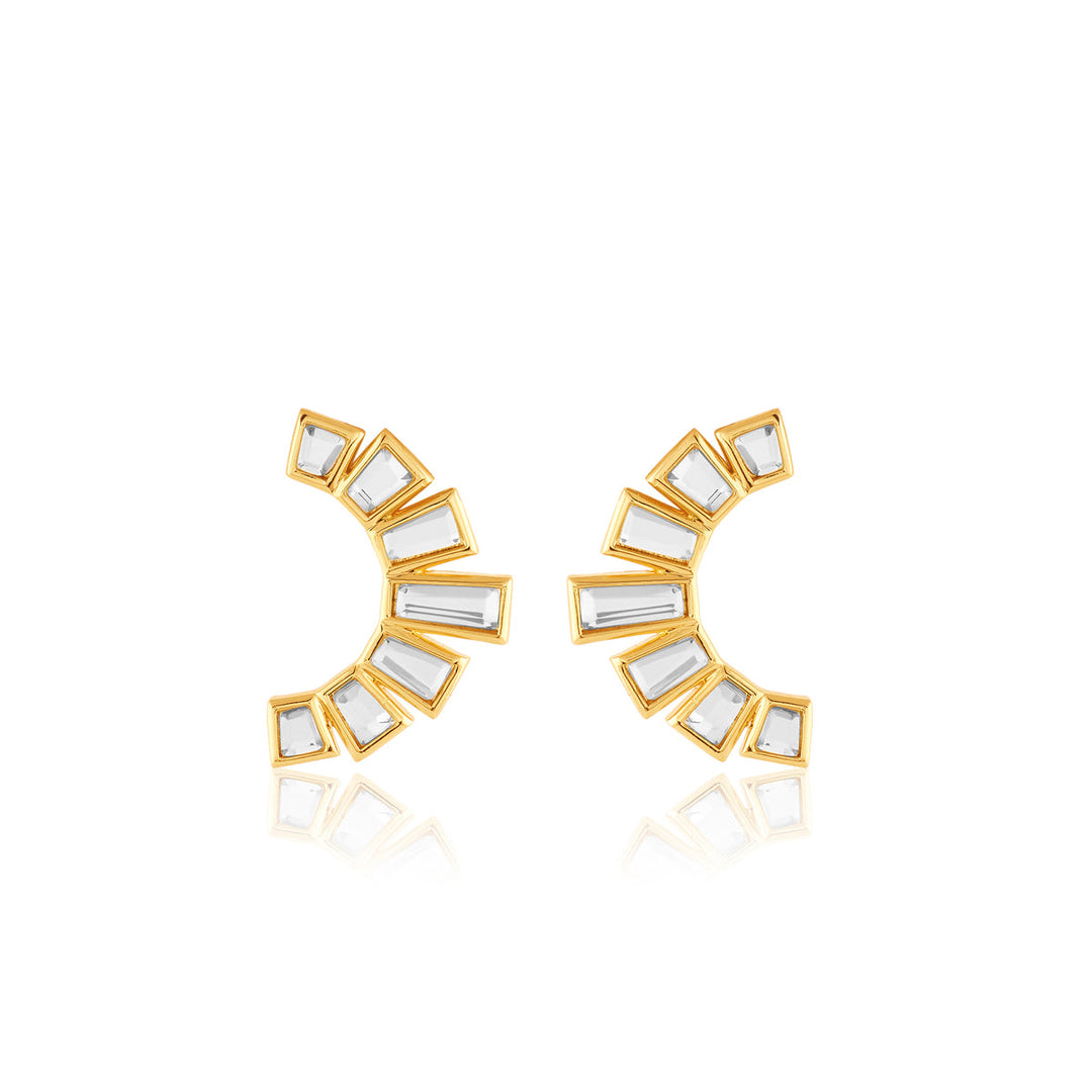 Luz Mirror Studs 