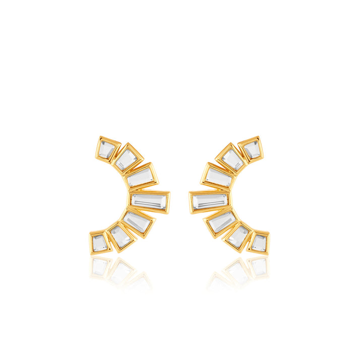 Luz Mirror Studs 