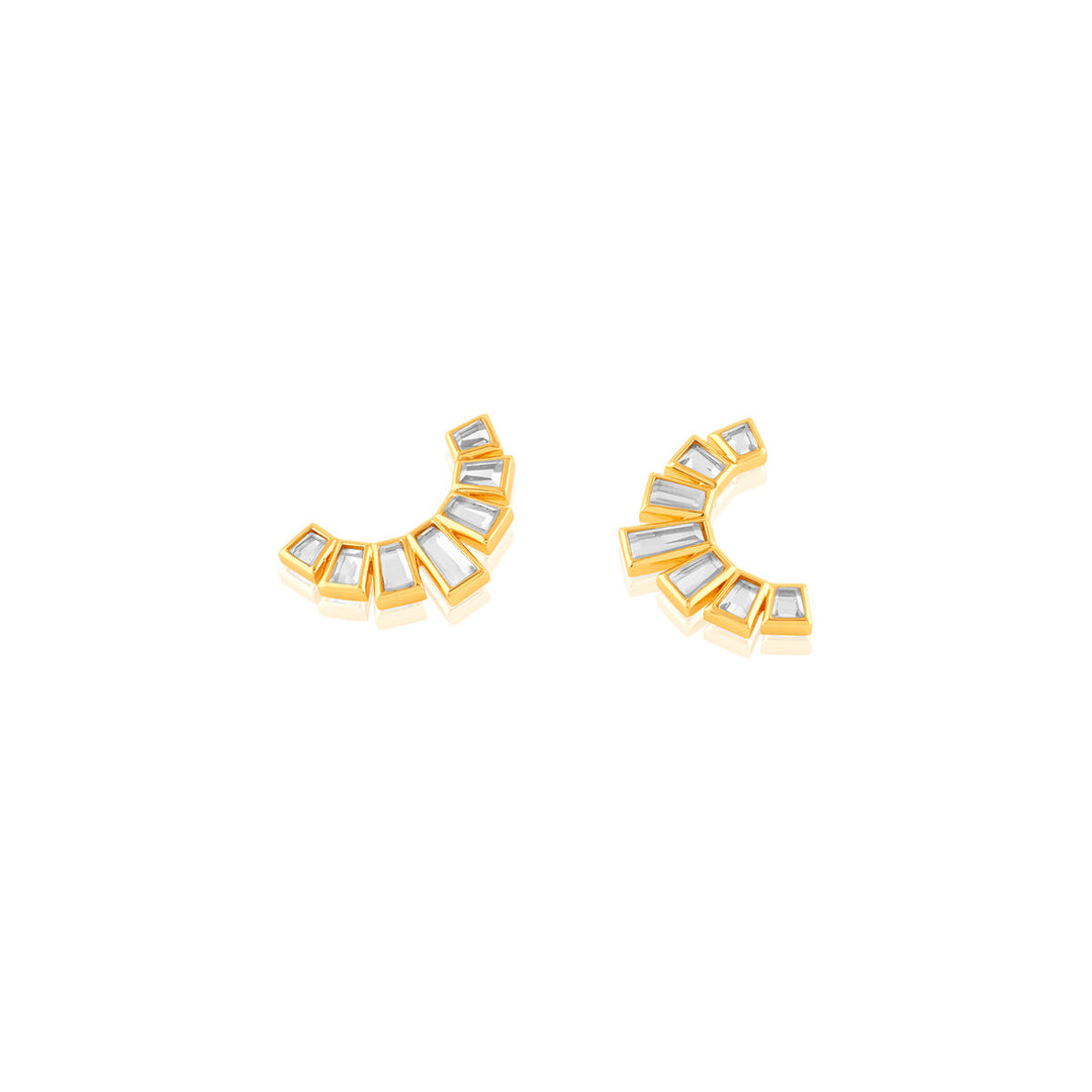 Luz Mirror Studs 