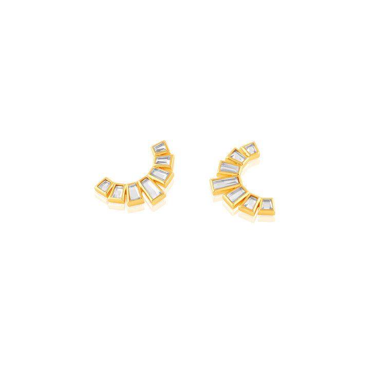 Luz Mirror Studs 
